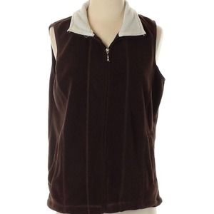 Cottage Street Boutique small brown zip up jacket vest